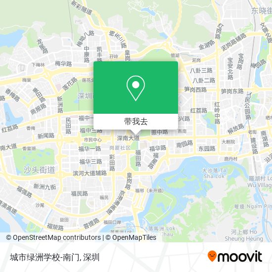 城市绿洲学校-南门地图