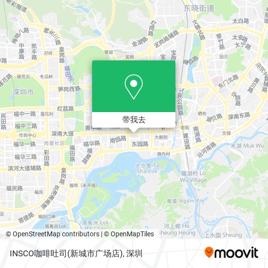 INSCO咖啡吐司(新城市广场店)地图