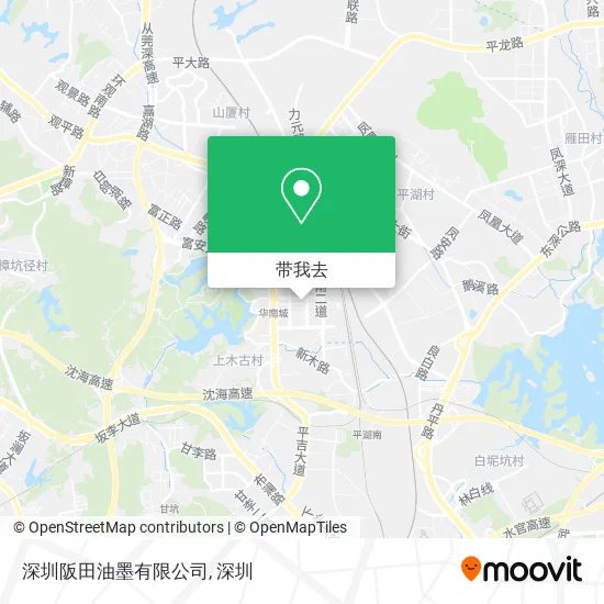 深圳阪田油墨有限公司地图