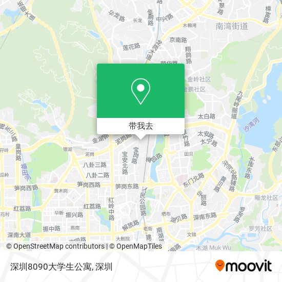 深圳8090大学生公寓地图