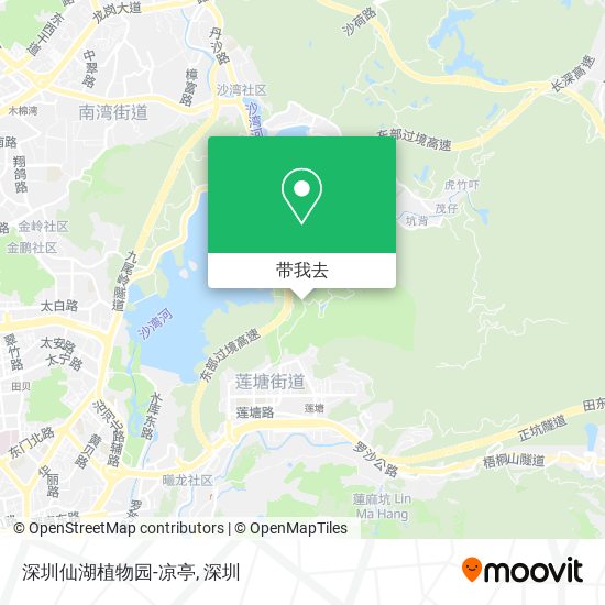 深圳仙湖植物园-凉亭地图