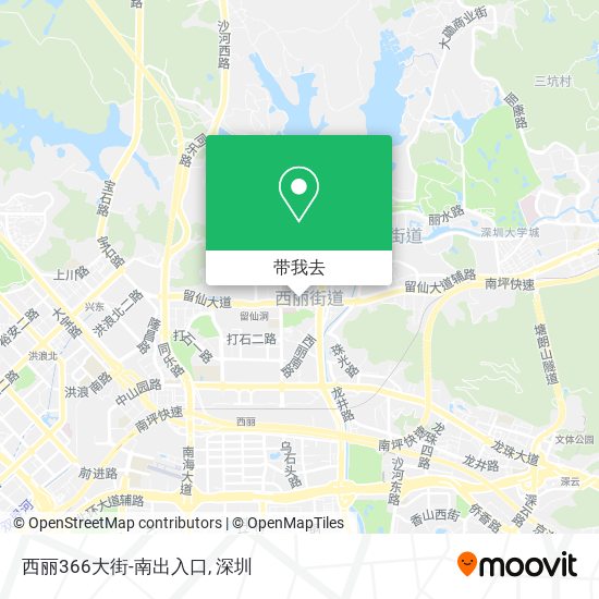 西丽366大街-南出入口地图