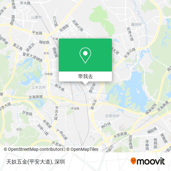 天奴五金(平安大道)地图