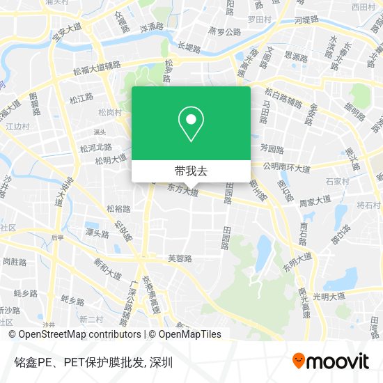 铭鑫PE、PET保护膜批发地图