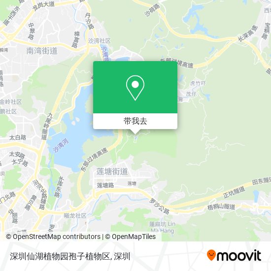 深圳仙湖植物园孢子植物区地图