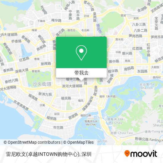 雷尼欧文(卓越INTOWN购物中心)地图