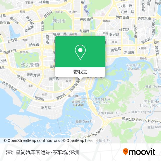 深圳皇岗汽车客运站-停车场地图