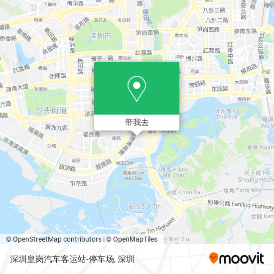 深圳皇岗汽车客运站-停车场地图
