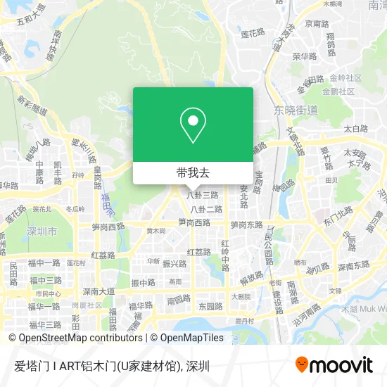爱塔门 I ART铝木门(U家建材馆)地图