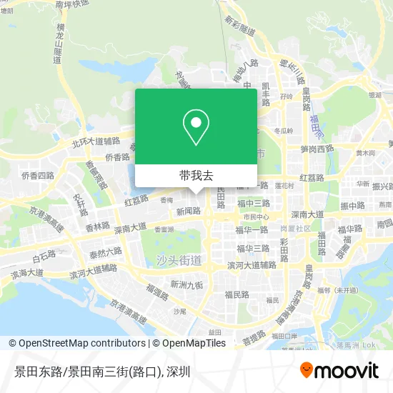 景田东路/景田南三街(路口)地图
