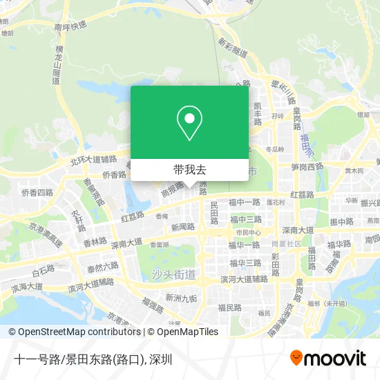 十一号路/景田东路(路口)地图