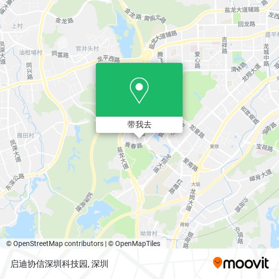 启迪协信深圳科技园地图