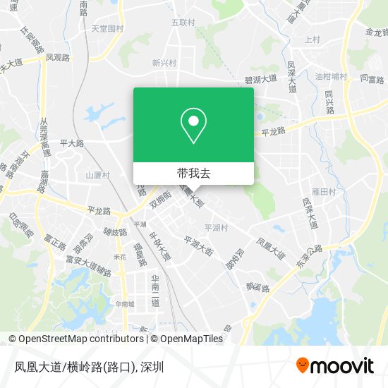 凤凰大道/横岭路(路口)地图