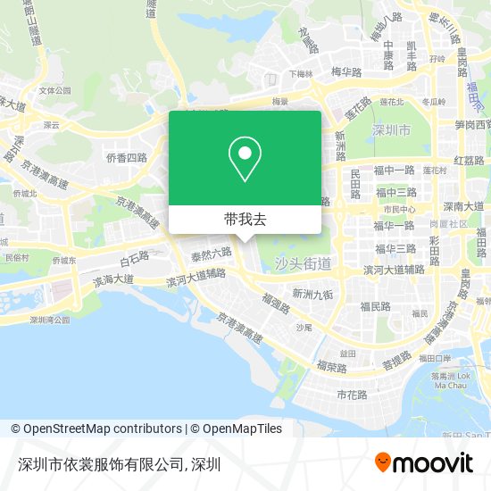 深圳市依裳服饰有限公司地图