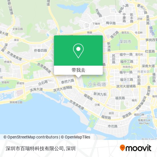深圳市百瑞特科技有限公司地图