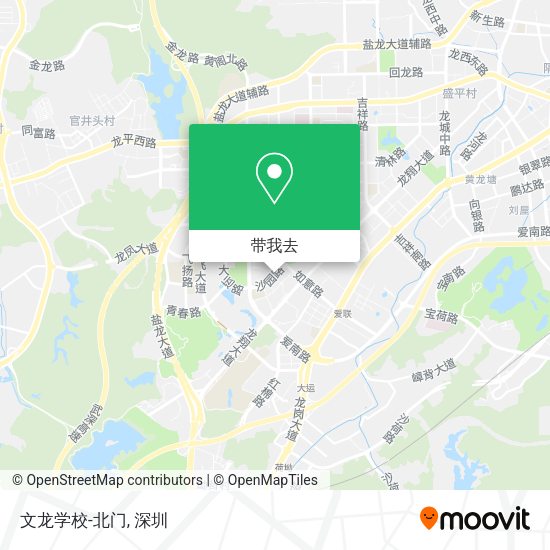 文龙学校-北门地图