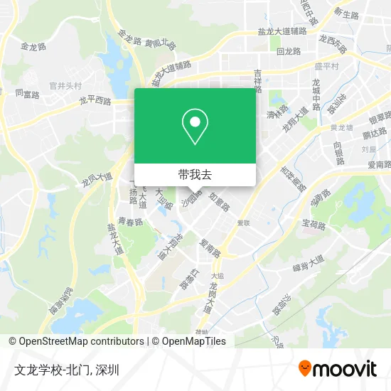 文龙学校-北门地图