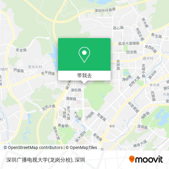 深圳广播电视大学(龙岗分校)地图