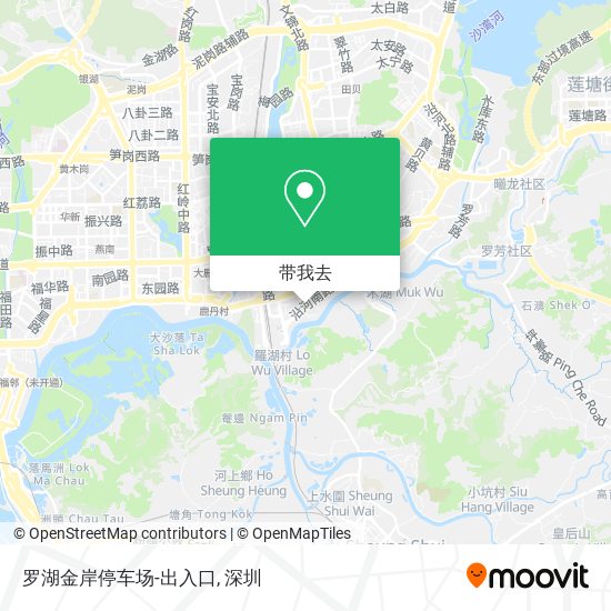 罗湖金岸停车场-出入口地图