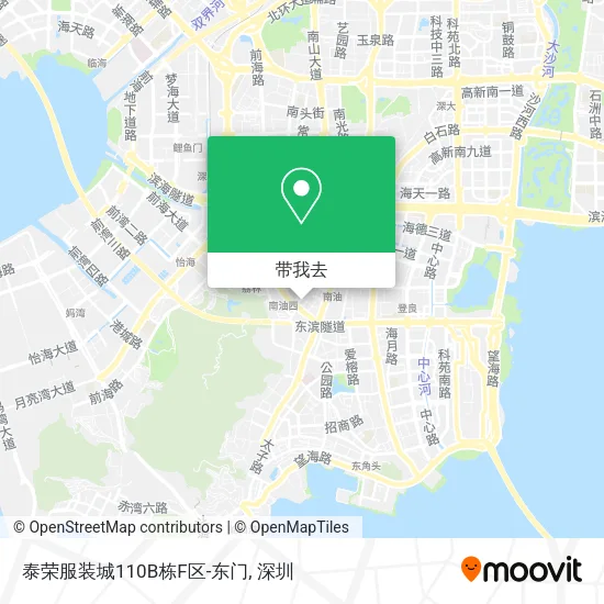 泰荣服装城110B栋F区-东门地图