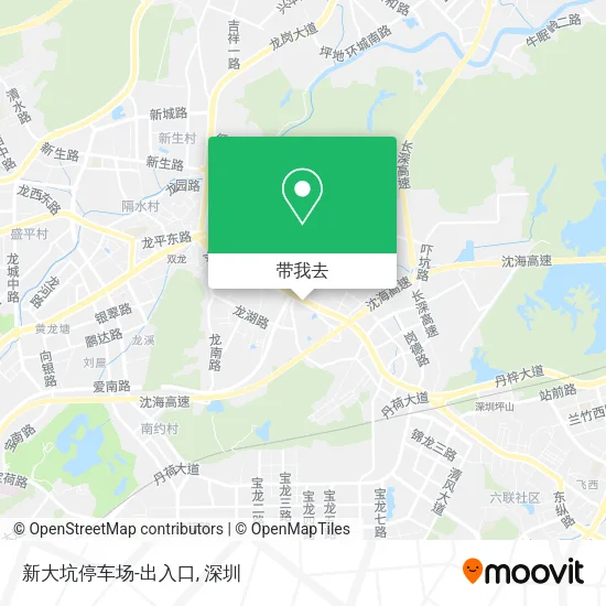 新大坑停车场-出入口地图
