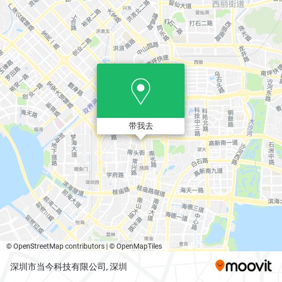 深圳市当今科技有限公司地图