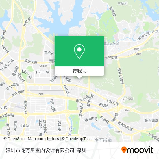 深圳市花万里室内设计有限公司地图