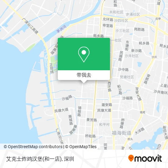 艾克士炸鸡汉堡(和一店)地图