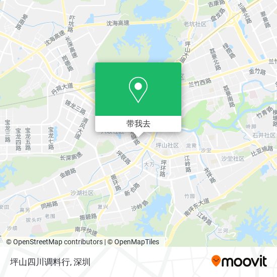 坪山四川调料行地图