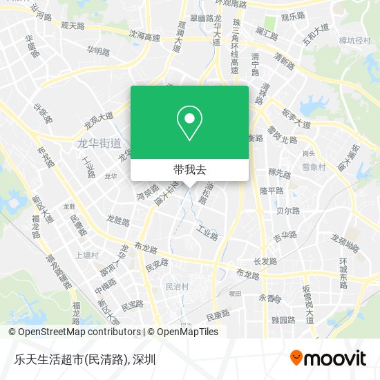 乐天生活超市(民清路)地图