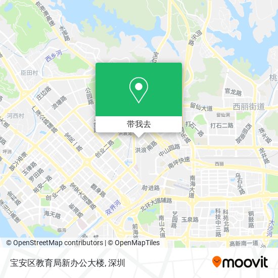 宝安区教育局新办公大楼地图