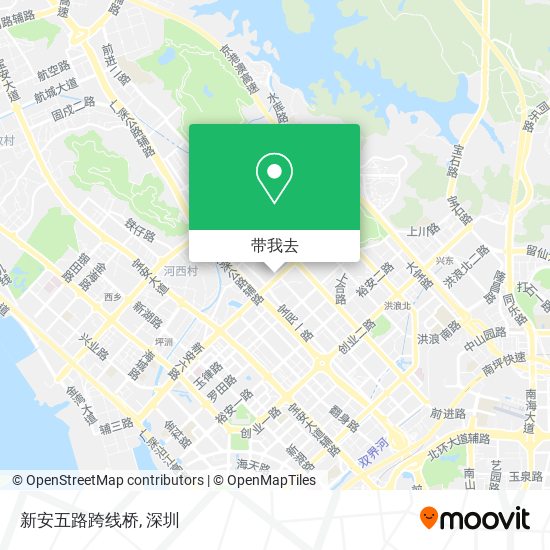 新安五路跨线桥地图