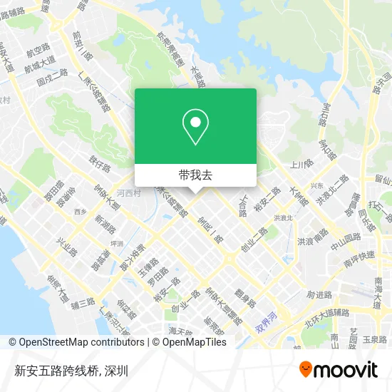新安五路跨线桥地图