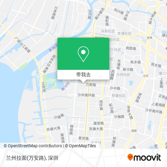 兰州拉面(万安路)地图