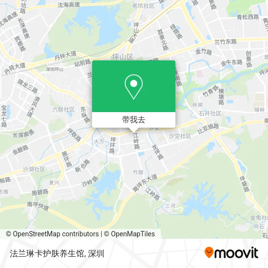 法兰琳卡护肤养生馆地图