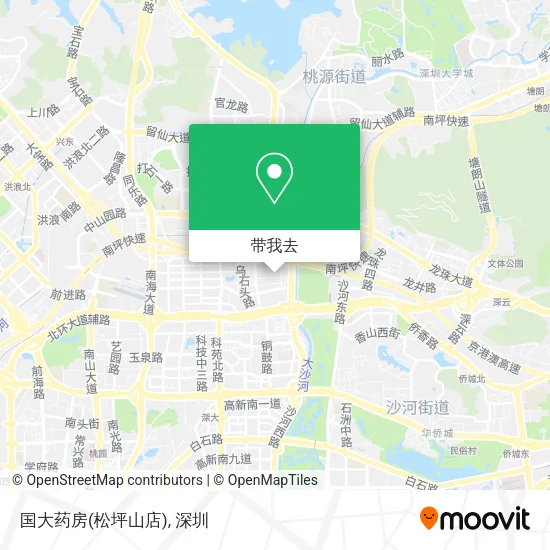 国大药房(松坪山店)地图