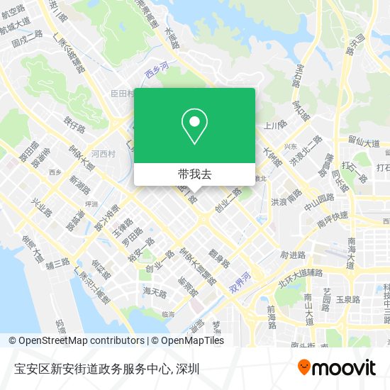 宝安区新安街道政务服务中心地图