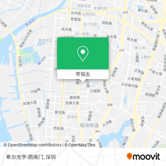 希尔光学-西南门地图