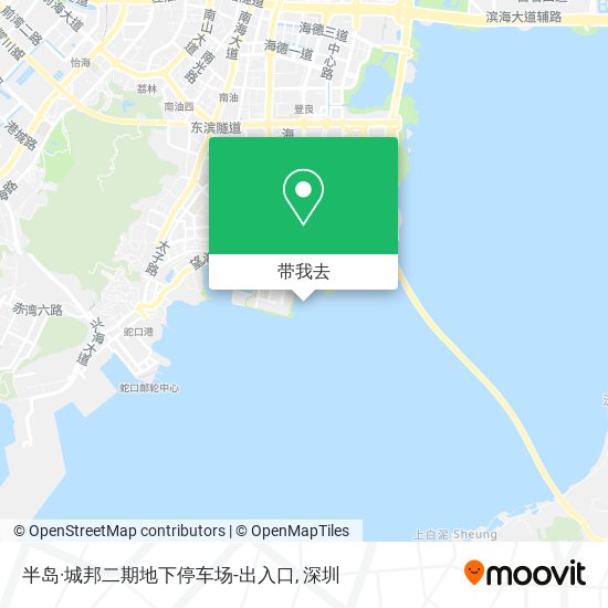 半岛·城邦二期地下停车场-出入口地图