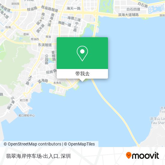 翡翠海岸停车场-出入口地图