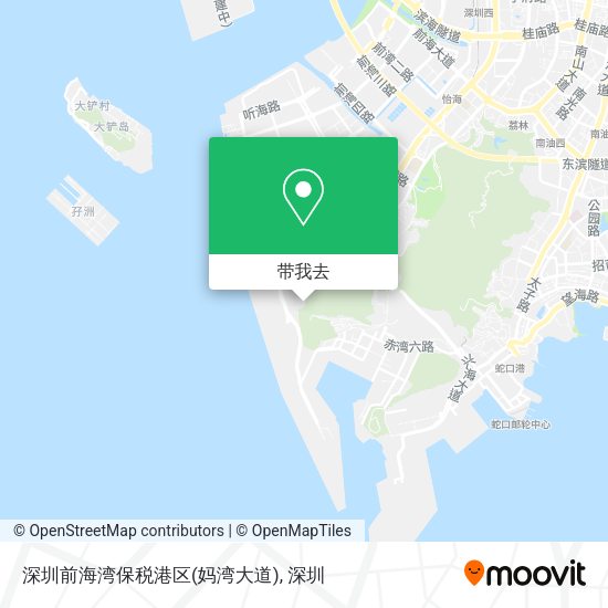 深圳前海湾保税港区(妈湾大道)地图