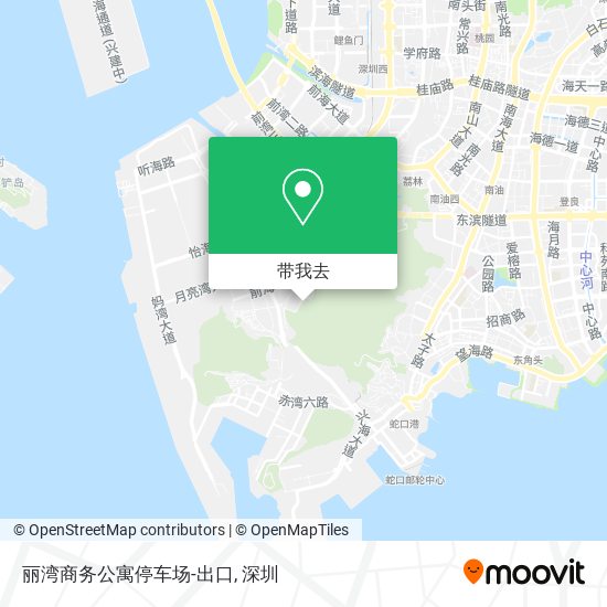 丽湾商务公寓停车场-出口地图