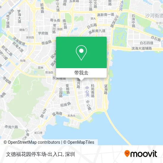 文德福花园停车场-出入口地图
