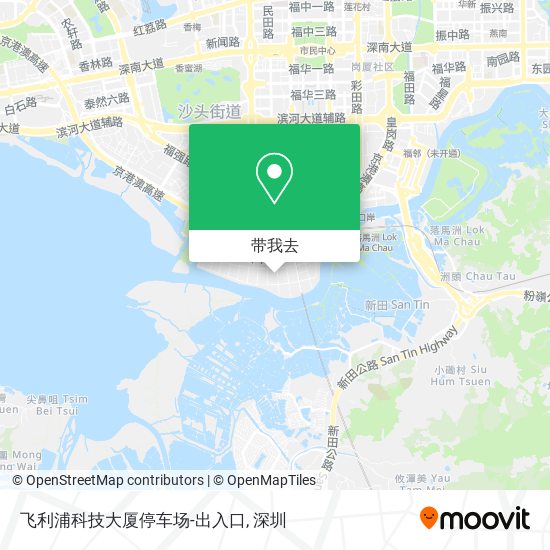 飞利浦科技大厦停车场-出入口地图