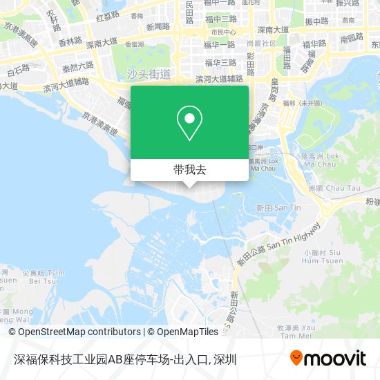 深福保科技工业园AB座停车场-出入口地图