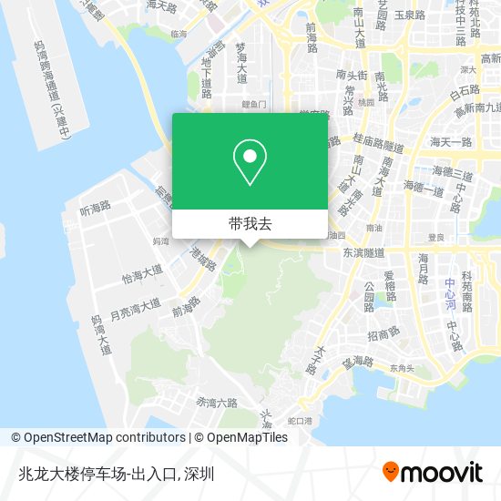兆龙大楼停车场-出入口地图