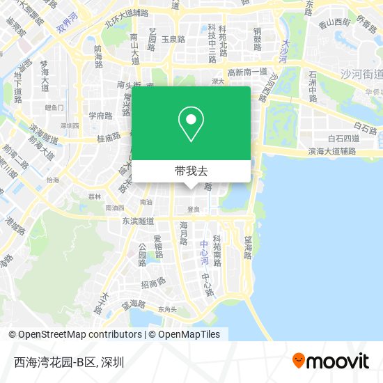 西海湾花园-B区地图