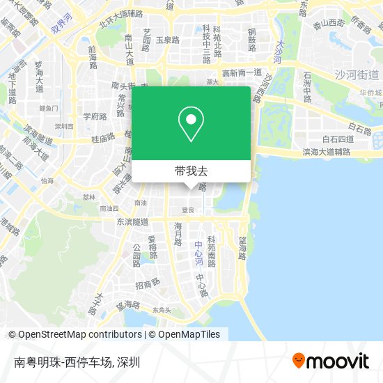 南粤明珠-西停车场地图