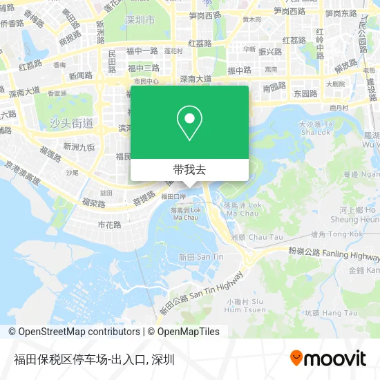 福田保税区停车场-出入口地图