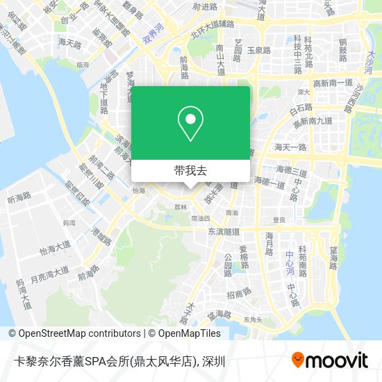 卡黎奈尔香薰SPA会所(鼎太风华店)地图